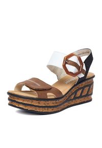 Rieker Sandały CEO-68176-64 Brązowy. Kolor: brązowy. Materiał: materiał #8