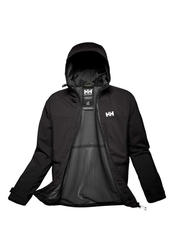 Kurtka przeciwdeszczowa z kapturem Helly Hansen Move. Typ kołnierza: kaptur. Kolor: czarny