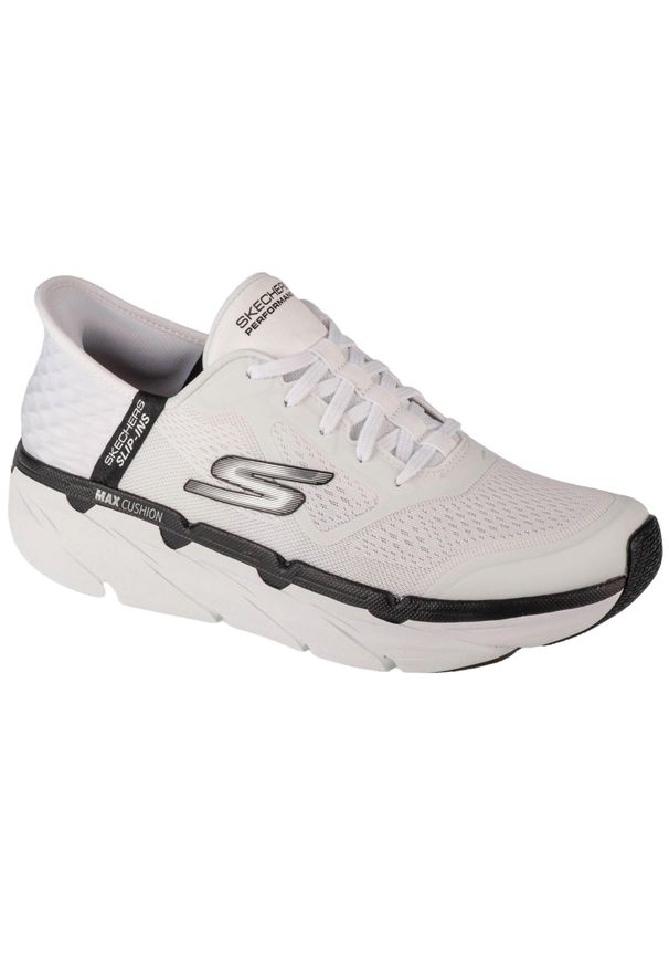 skechers - Buty do biegania męskie, Slip-Ins: Max Cushioning Premier - Asce. Kolor: biały