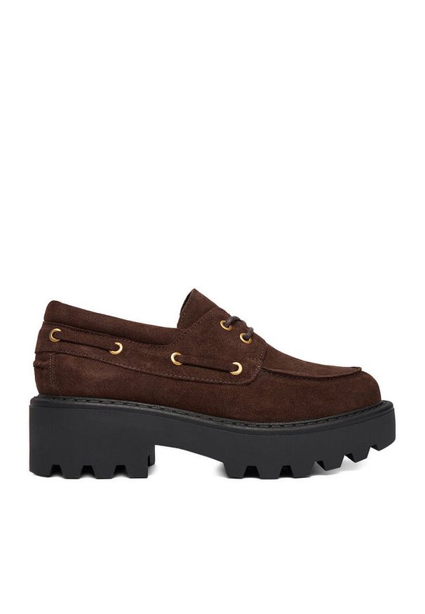 Loafersy Badura. Kolor: brązowy