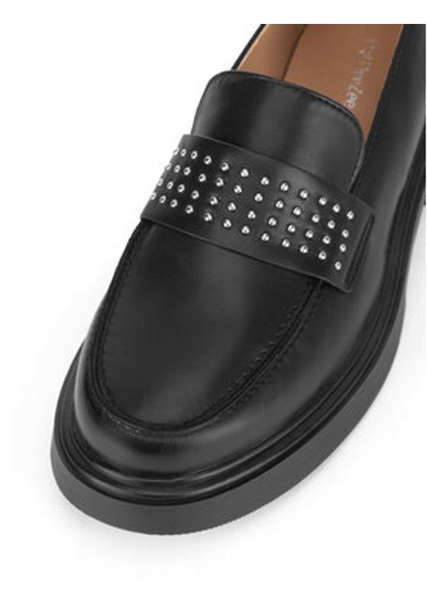 DeeZee Mokasyny HY60135-2 Czarny. Kolor: czarny. Materiał: skóra