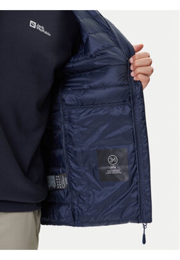 Jack Wolfskin Kamizelka Pilvi 1207711 Granatowy Regular Fit. Kolor: niebieski. Materiał: syntetyk