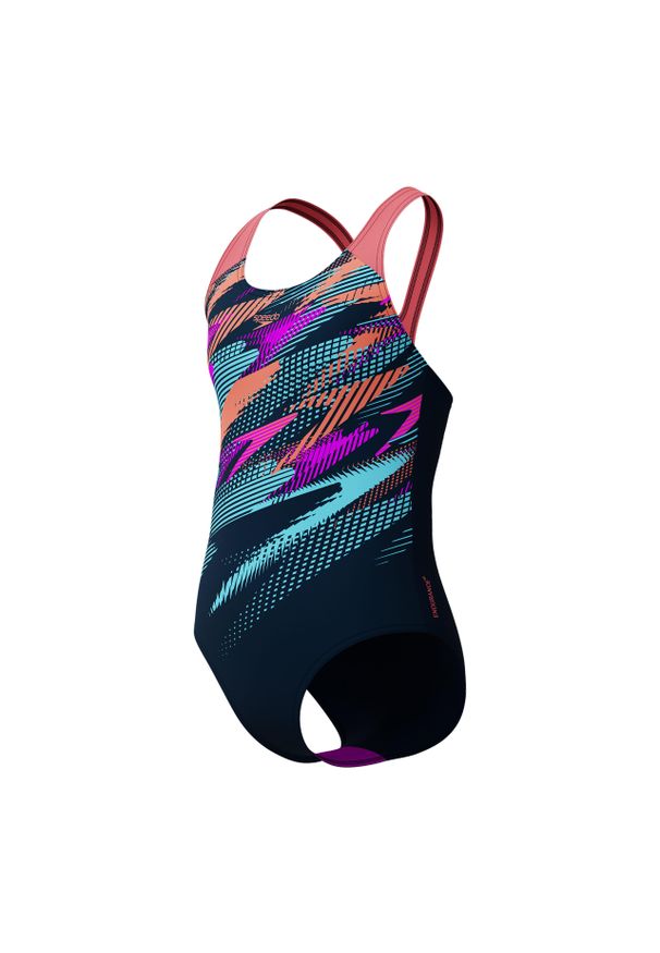 Strój pływacki jednoczęściowy dziecięcy Speedo Digital Placement Splashback. Kolor: niebieski