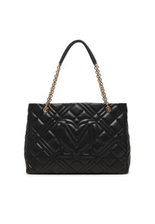 Love Moschino - LOVE MOSCHINO Torebka JC4145PP1OLA0000 Czarny. Kolor: czarny. Materiał: skórzane