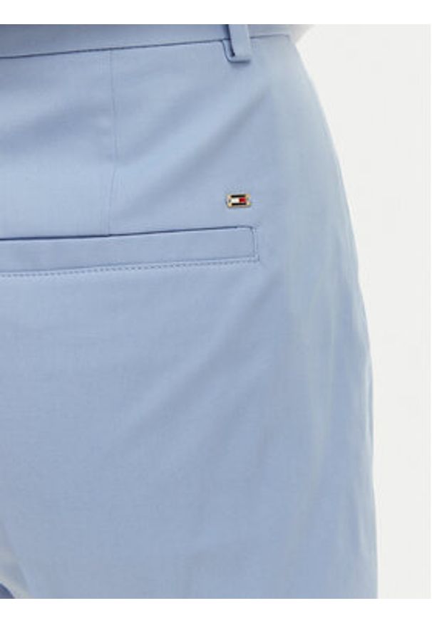 TOMMY HILFIGER - Tommy Hilfiger Szorty materiałowe WW0WW49592 Niebieski Regular Fit. Kolor: niebieski. Materiał: bawełna