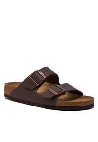 Birkenstock Klapki Arizona Birko-Flor 0051703 Brązowy. Kolor: brązowy. Materiał: skóra