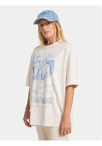 Billabong T-Shirt This Sunny Time EBJZT00479 Biały Loose Fit. Kolor: biały. Materiał: bawełna #4