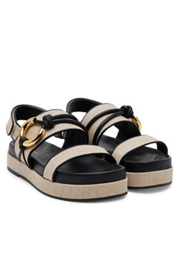 Coccinelle Sandały E4 SGI 18 01 01 Beżowy. Kolor: beżowy. Materiał: materiał