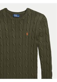 Polo Ralph Lauren Sweter 211891640030 Zielony Regular Fit. Typ kołnierza: polo. Kolor: zielony. Materiał: bawełna #8