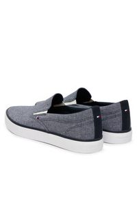 TOMMY HILFIGER - Tommy Hilfiger Tenisówki Harlem Core Ii Slip On Chambray FM0FM05819 Niebieski. Zapięcie: bez zapięcia. Kolor: niebieski. Materiał: materiał #2