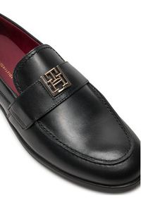 TOMMY HILFIGER - Tommy Hilfiger Lordsy Th Leather Classic Loafer FW0FW07961 Czarny. Kolor: czarny. Materiał: skóra #3