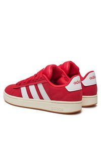 Adidas - adidas Sneakersy Grand Court Alpha JI1710 Czerwony. Kolor: czerwony. Materiał: skóra, zamsz