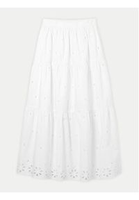 Desigual Spódnica maxi Vicenza 24SWFW05 Biały Regular Fit. Kolor: biały. Materiał: bawełna #4