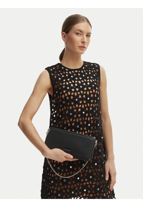 MICHAEL Michael Kors Torebka Goldie 30S6S14C6L Czarny. Kolor: czarny. Materiał: skórzane