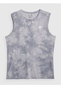 4f - 4F Koszulka treningowa regular szybkoschnąca męska - szara M. Kolor: szary. Materiał: materiał, włókno. Sport: fitness #1