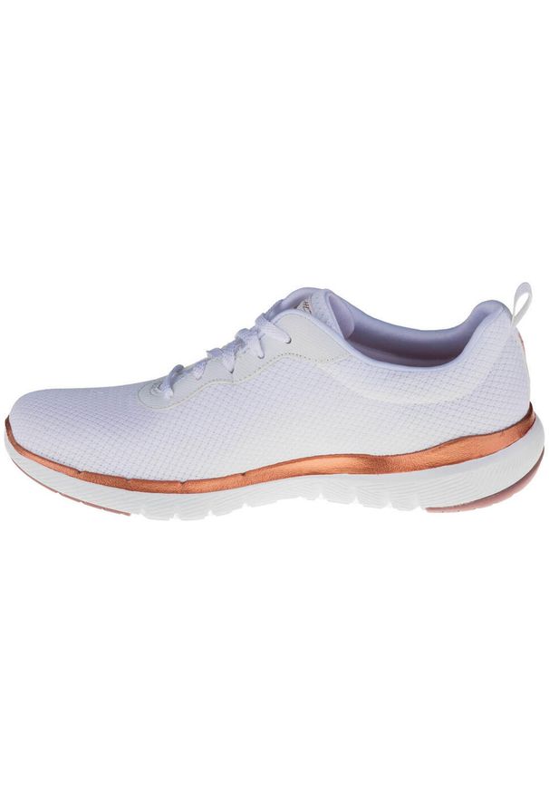 skechers - Buty sportowe Sneakersy damskie, Skechers Flex Appeal 3.0. Zapięcie: sznurówki. Kolor: pomarańczowy, wielokolorowy, żółty, biały, czerwony. Materiał: materiał, syntetyk, tkanina. Szerokość cholewki: normalna. Sport: turystyka piesza