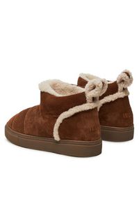 Inuikii Śniegowce Shearling Slipin 75202-010 Brązowy. Kolor: brązowy. Materiał: zamsz, skóra #5