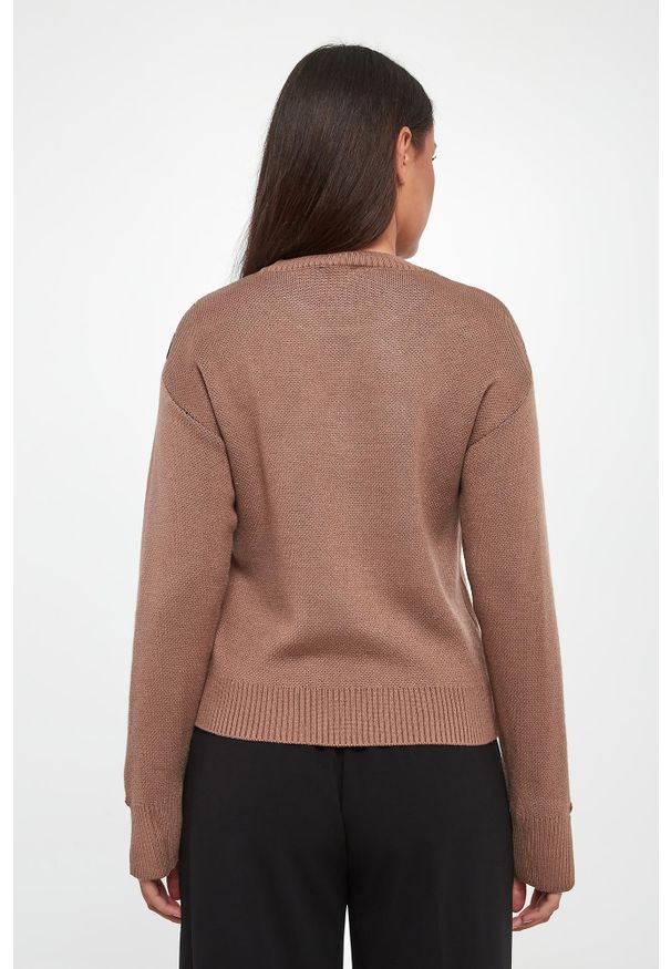 Liu Jo - Sweter damski wełniany LIU JO. Materiał: wełna