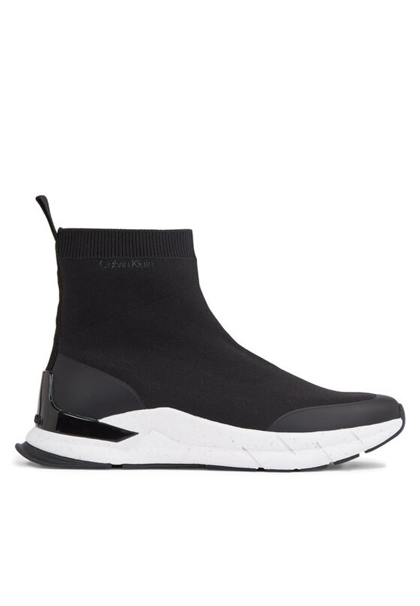 Calvin Klein Sneakersy Sockboot Runner HM0HM01241 Czarny. Kolor: czarny. Materiał: materiał
