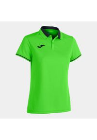 Koszulka polo tenisowa damska Joma Championship VI. Typ kołnierza: polo. Kolor: wielokolorowy, niebieski, czarny. Sport: tenis #1