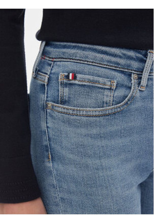 TOMMY HILFIGER - Tommy Hilfiger Jeansy Th Flex Como Skinny Rw Mel WW0WW40633 Niebieski Skinny Fit. Kolor: niebieski