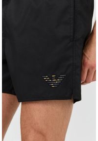 Emporio Armani - EMPORIO ARMANI Czarne męskie kąpielówki, Rozmiar 50. Kolor: czarny #6