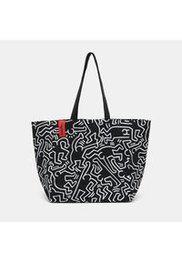 Sinsay - Torba shopper Keith Haring - Czarny. Kolor: czarny #1