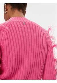 Patrizia Pepe Sweter 2K0224/K9O3A-M471 Różowy Regular Fit. Kolor: różowy. Materiał: syntetyk