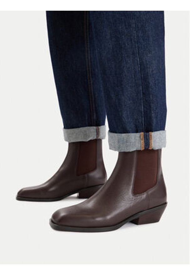 Gino Rossi Sztyblety CEO-AIDA-212-702-2 Brązowy. Kolor: brązowy. Materiał: skóra