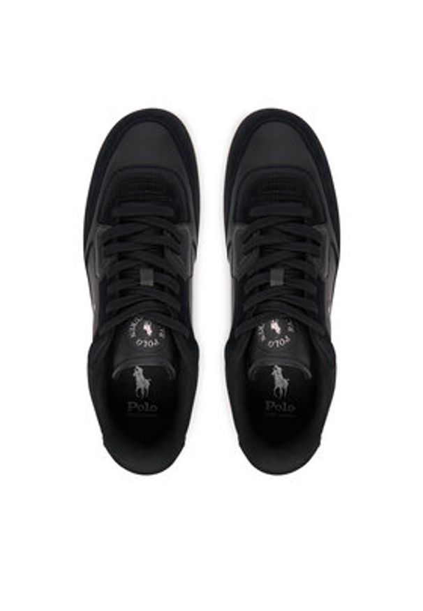 Polo Ralph Lauren Sneakersy 809P00810001 Czarny. Kolor: czarny. Materiał: skóra