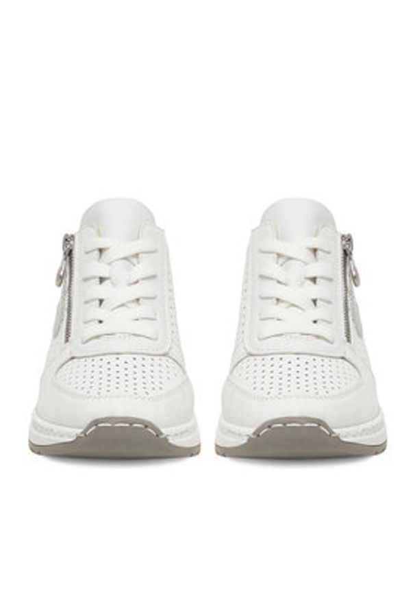 Rieker Sneakersy CEO-N4340-80 Biały. Kolor: biały. Materiał: syntetyk, skóra