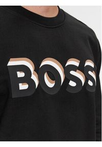 BOSS - Boss Bluza Soleri 07 50507939 Czarny Relaxed Fit. Kolor: czarny. Materiał: bawełna