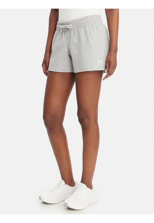 Under Armour Szorty sportowe Sport Terry 6011022 Szary Regular Fit. Kolor: szary. Materiał: bawełna