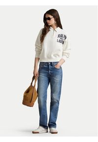 Polo Ralph Lauren Bluza 211971753002 Biały Relaxed Fit. Typ kołnierza: polo. Kolor: biały. Materiał: bawełna #3