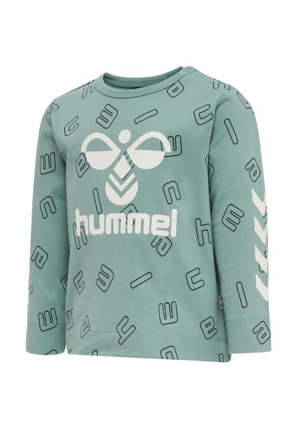 Koszulka z długim rękawem dla chłopca Hummel Athens. Kolor: niebieski. Długość rękawa: długi rękaw. Długość: długie. Wzór: nadruk