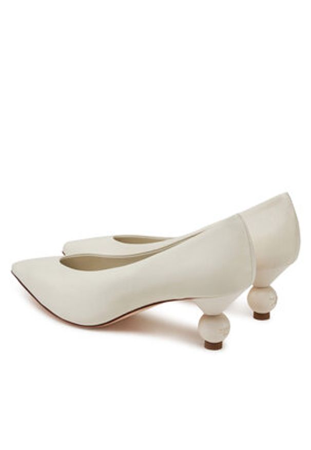 Weekend Max Mara Czółenka 2515521054600 Écru. Materiał: skóra