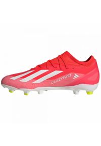 Adidas - Buty piłkarskie adidas X Crazyfast League M IE2377 czerwone. Zapięcie: sznurówki. Kolor: czerwony. Materiał: guma, syntetyk. Sport: piłka nożna