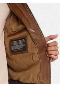Milestone Kurtka skórzana MSMatti 531070 60400 Brązowy Regular Fit. Kolor: brązowy. Materiał: skóra #2
