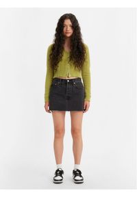 Levi's® Spódnica jeansowa Icon A46940000 Czarny Loose Fit. Kolor: czarny. Materiał: bawełna, jeans