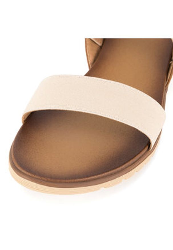 Clara Barson Sandały WS6262-10 Beżowy. Kolor: beżowy. Materiał: materiał