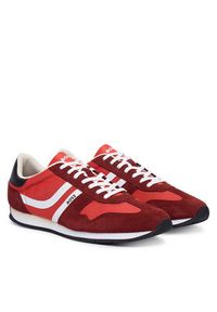 BOSS Sneakersy Levon 50568468 Czerwony. Kolor: czerwony. Materiał: skóra, zamsz #5