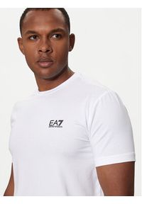 EA7 Emporio Armani T-Shirt 8NPT26 PJVQZ 1100 Biały Regular Fit. Kolor: biały. Materiał: bawełna