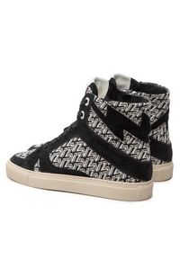 Zadig&Voltaire Sneakersy High Flash Mo SWSN00057 Czarny. Kolor: czarny. Materiał: skóra, zamsz