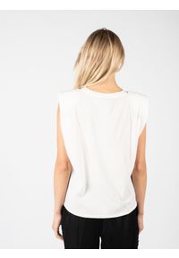 Pinko T-shirt "Acqua" | 1G17LH Y7YV | Kobieta | Biały. Kolor: biały. Materiał: bawełna. Wzór: ażurowy #3