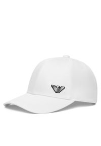 Czapka z daszkiem Emporio Armani. Kolor: biały #1