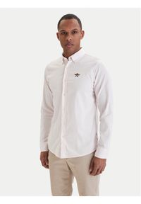 Aeronautica Militare Koszula 261CA1320UCT03532 Różowy Regular Fit. Kolor: różowy. Materiał: bawełna #1