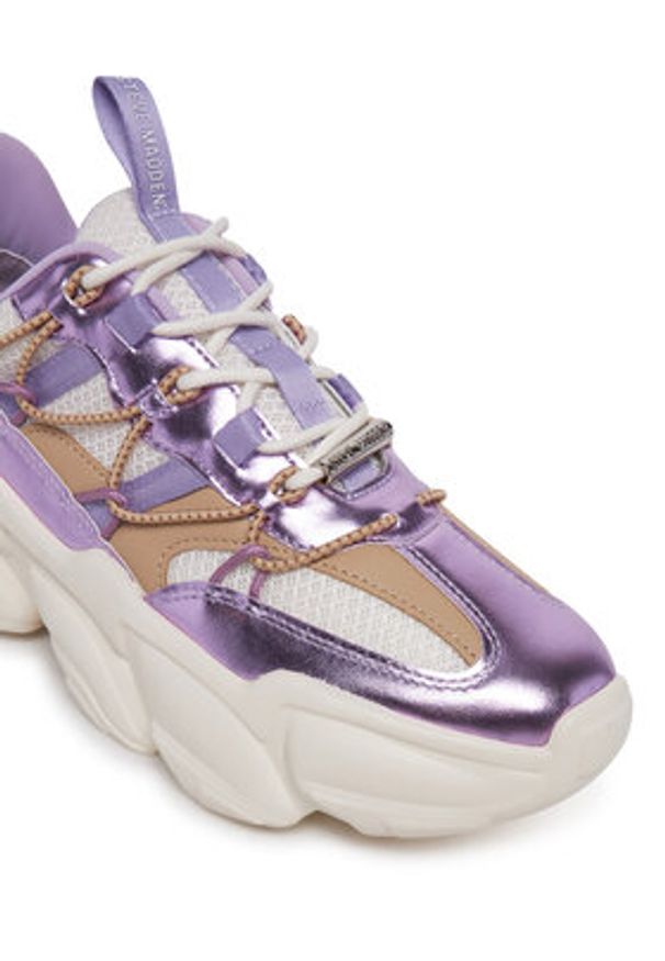 Steve Madden Sneakersy Spectator SM11002961 Fioletowy. Kolor: fioletowy. Materiał: materiał