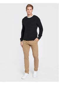 Blend Sweter 20714336 Czarny Regular Fit. Kolor: czarny. Materiał: bawełna