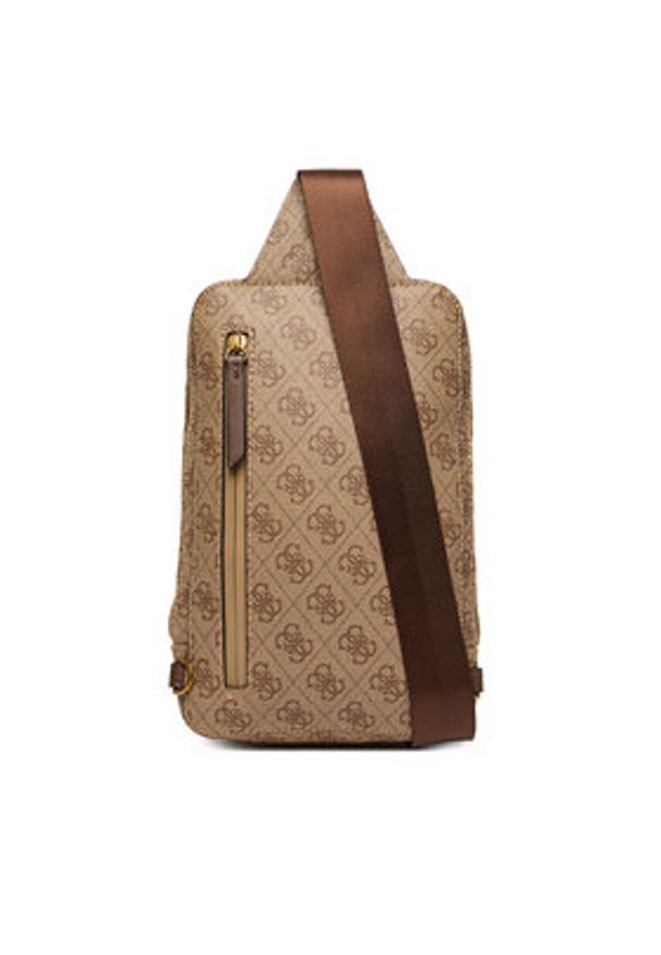 Guess Saszetka HMMILO P5226 Brązowy. Kolor: brązowy. Materiał: skóra