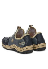 Rieker Sneakersy L0538-14 Granatowy. Kolor: niebieski. Materiał: materiał, syntetyk